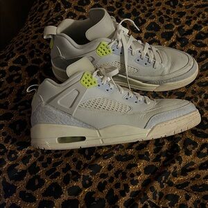 Size 12 Nike Air Jordan Spizike Low Photon Dust Volt IB4464-025 Blue Cream Mens
